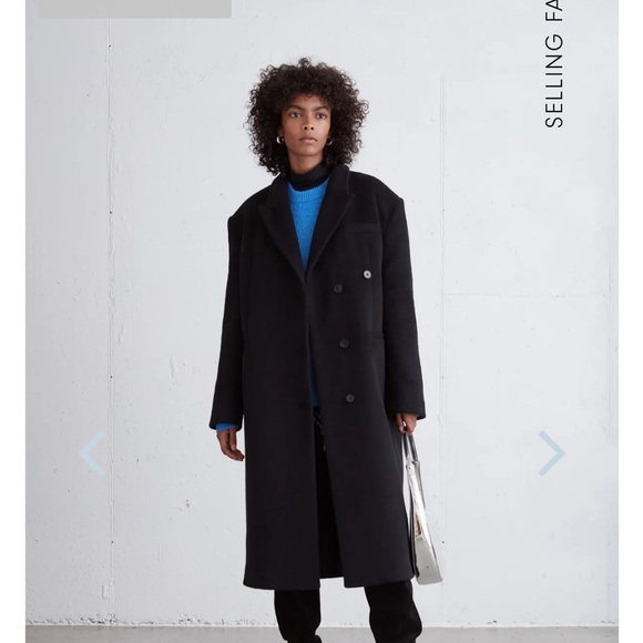 Oak + Fort Oversized Wool Blend Coat NWT - Picture 1 of 6